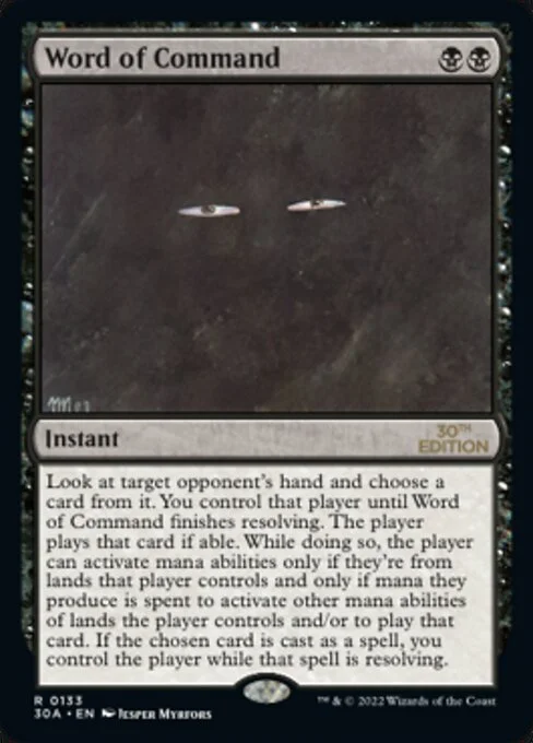 Word of Command, carta Magic di tipo Instant illustrata da Jesper Myrfors