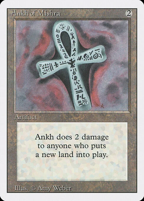 Ankh of Mishra, carta Magic di tipo Artifact illustrata da Amy Weber