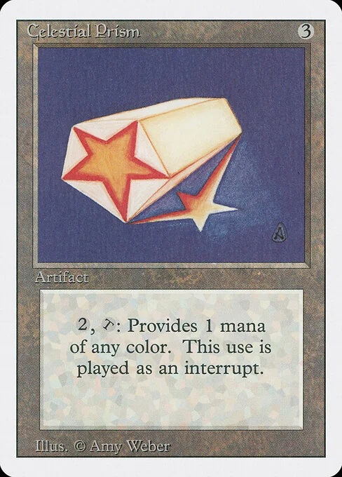 Celestial Prism, carta Magic di tipo Artifact illustrata da Amy Weber