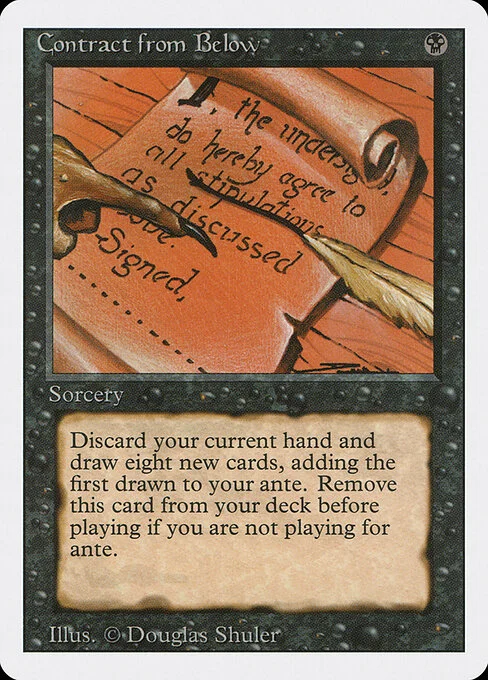 Contract from Below, carta Magic di tipo Sorcery illustrata da Douglas Shuler