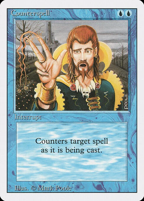 Counterspell, carta Magic di tipo Instant illustrata da Mark Poole