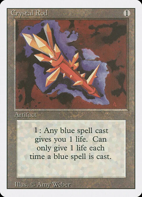 Crystal Rod, carta Magic di tipo Artifact illustrata da Amy Weber