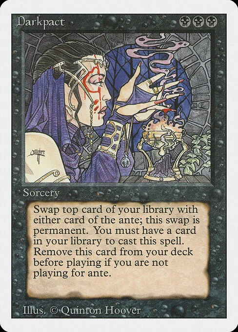 Darkpact, carta Magic di tipo Sorcery illustrata da Quinton Hoover