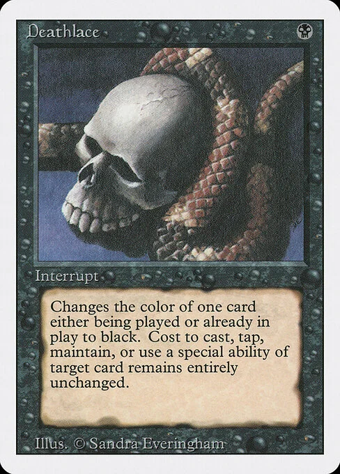Deathlace, carta Magic di tipo Instant illustrata da Sandra Everingham