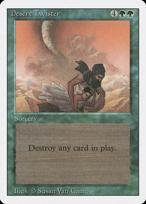 Desert Twister, carta Magic di tipo Sorcery illustrata da Susan Van Camp