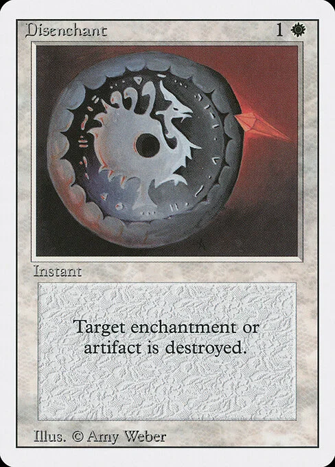 Disenchant, carta Magic di tipo Instant illustrata da Amy Weber