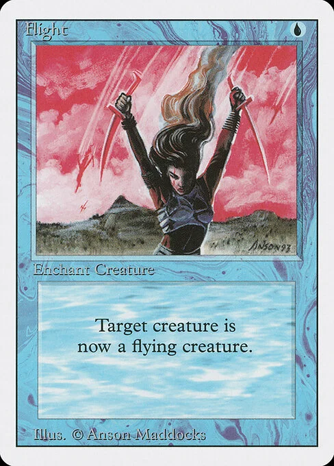 Flight, carta Magic di tipo Enchantment — Aura illustrata da Anson Maddocks
