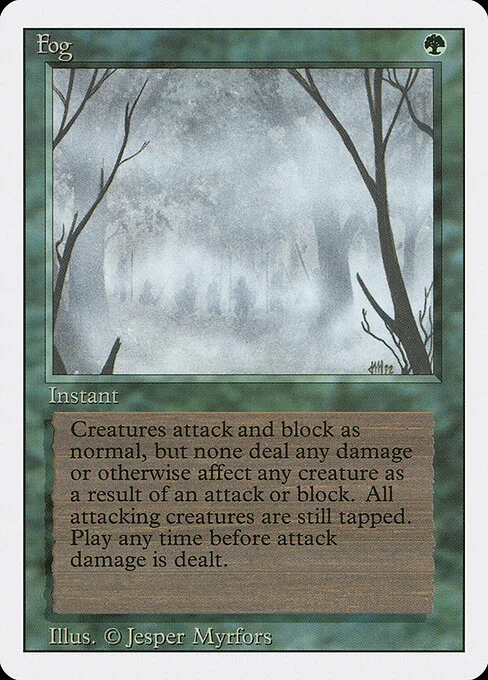 Fog, carta Magic di tipo Instant illustrata da Jesper Myrfors