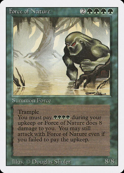 Force of Nature, carta Magic di tipo Creature — Elemental illustrata da Douglas Shuler