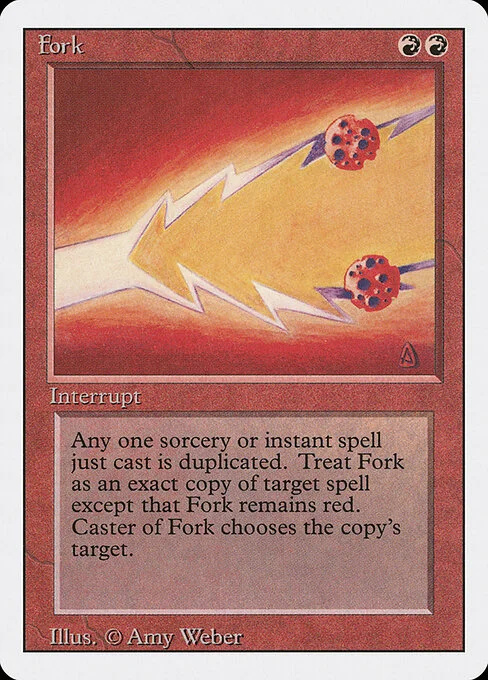 Fork, carta Magic di tipo Instant illustrata da Amy Weber