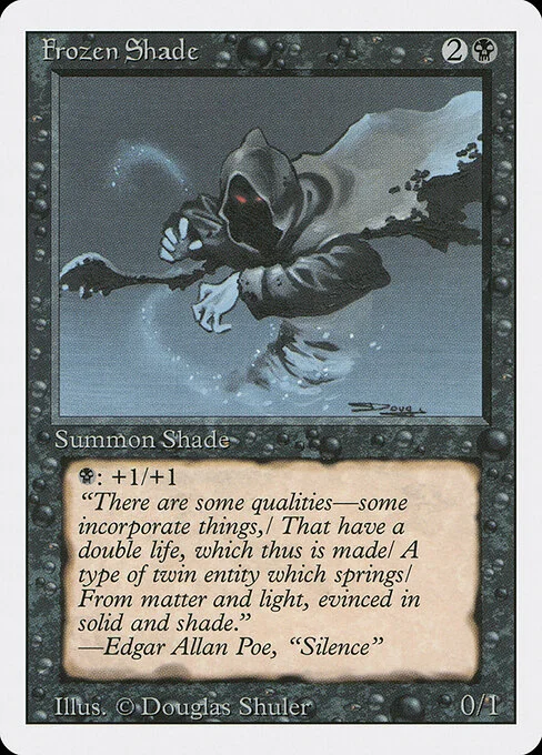 Frozen Shade, carta Magic di tipo Creature — Shade illustrata da Douglas Shuler