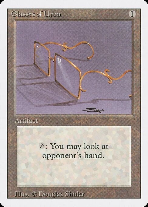Glasses of Urza, carta Magic di tipo Artifact illustrata da Douglas Shuler