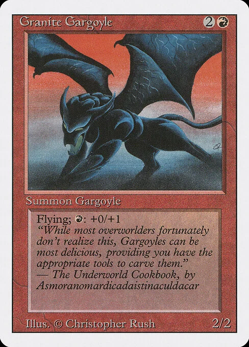 Granite Gargoyle, carta Magic di tipo Creature — Gargoyle illustrata da Christopher Rush