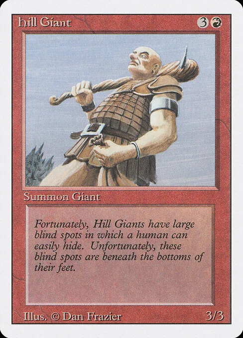 Hill Giant, carta Magic di tipo Creature — Giant illustrata da Dan Frazier