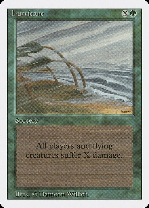 Hurricane, carta Magic di tipo Sorcery illustrata da Dameon Willich