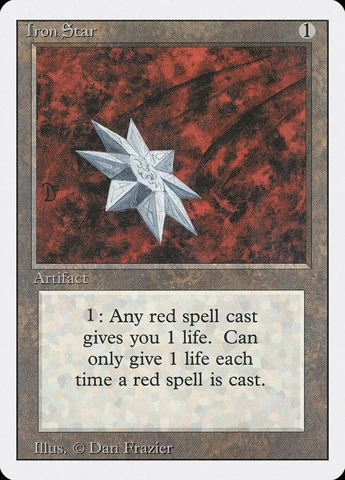 Iron Star, carta Magic di tipo Artifact illustrata da Dan Frazier