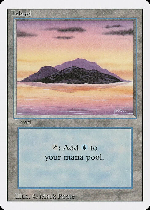 Island, carta Magic di tipo Basic Land — Island illustrata da Mark Poole