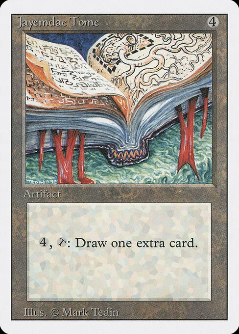 Jayemdae Tome, carta Magic di tipo Artifact — Book illustrata da Mark Tedin