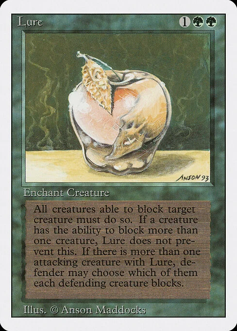 Lure, carta Magic di tipo Enchantment — Aura illustrata da Anson Maddocks