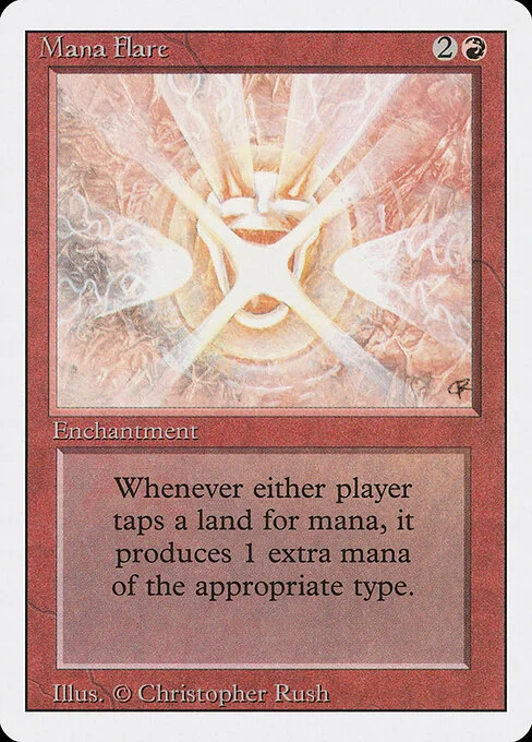 Mana Flare, carta Magic di tipo Enchantment illustrata da Christopher Rush