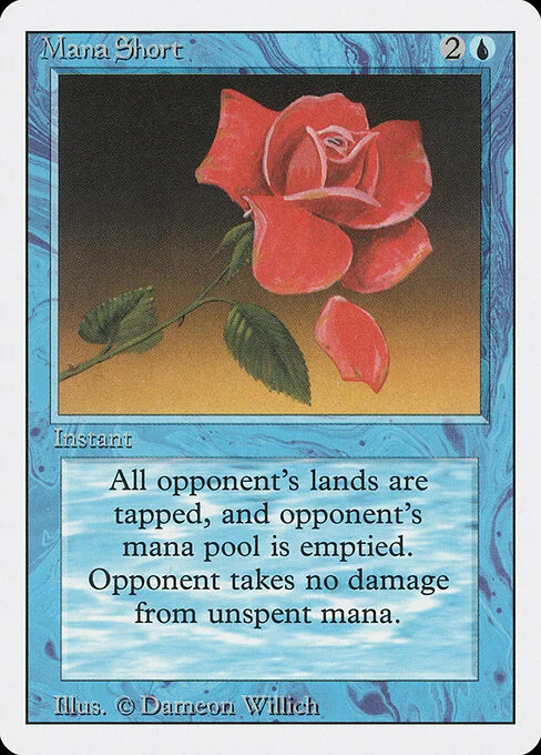 Mana Short, carta Magic di tipo Instant illustrata da Dameon Willich