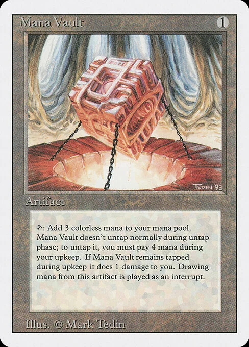 Mana Vault, carta Magic di tipo Artifact illustrata da Mark Tedin