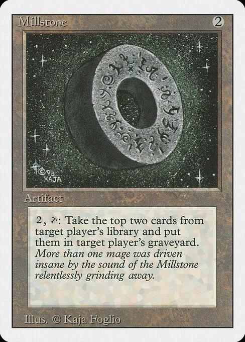 Millstone, carta Magic di tipo Artifact illustrata da Kaja Foglio