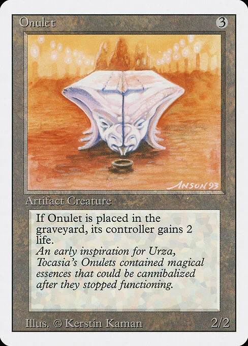 Onulet, carta Magic di tipo Artifact Creature — Construct illustrata da Anson Maddocks