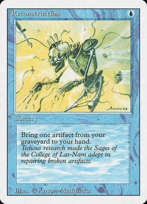 Reconstruction, carta Magic di tipo Sorcery illustrata da Anson Maddocks