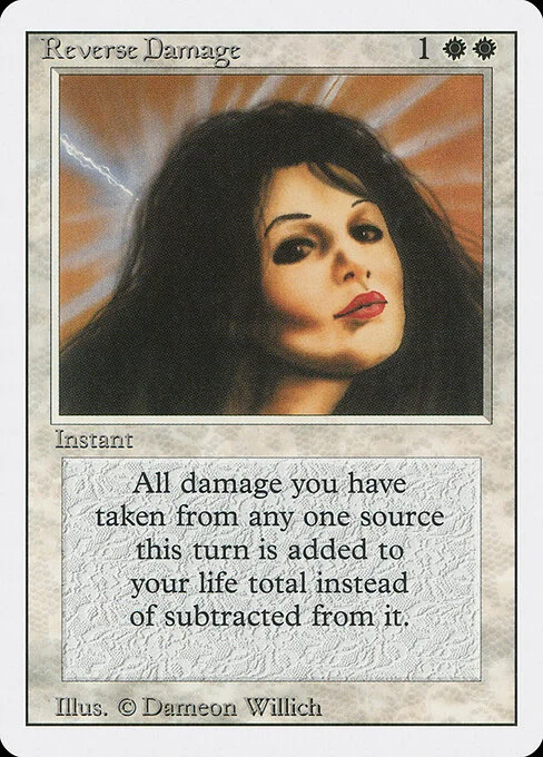 Reverse Damage, carta Magic di tipo Instant illustrata da Dameon Willich