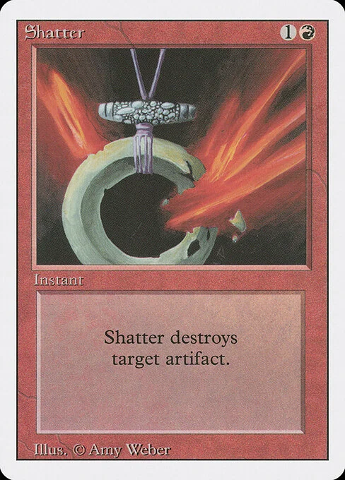 Shatter, carta Magic di tipo Instant illustrata da Amy Weber