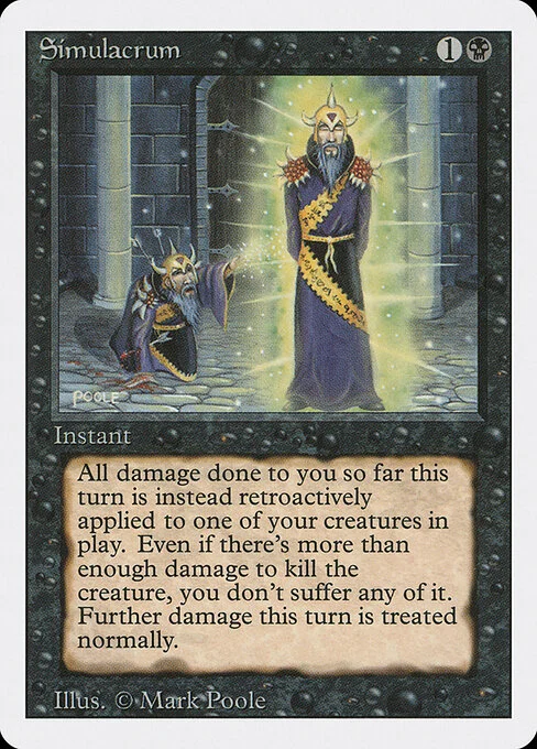 Simulacrum, carta Magic di tipo Instant illustrata da Mark Poole