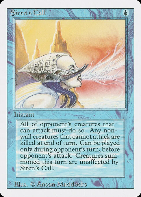 Siren's Call, carta Magic di tipo Instant illustrata da Anson Maddocks