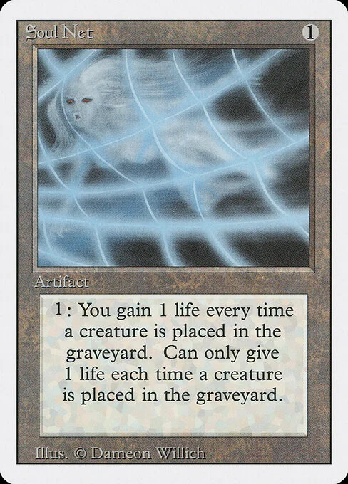Soul Net, carta Magic di tipo Artifact illustrata da Dameon Willich