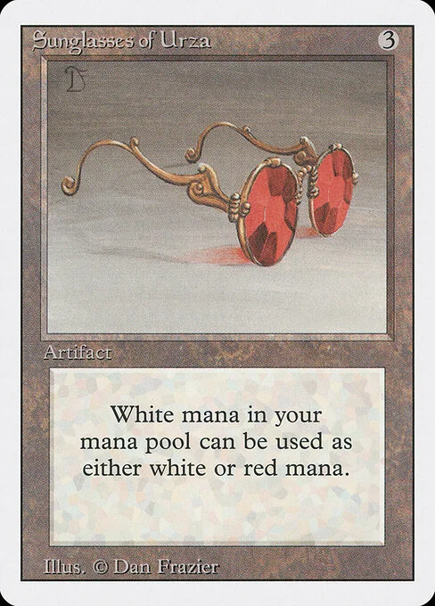 Sunglasses of Urza, carta Magic di tipo Artifact illustrata da Dan Frazier