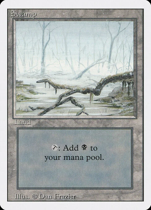 Swamp, carta Magic di tipo Basic Land — Swamp illustrata da Dan Frazier