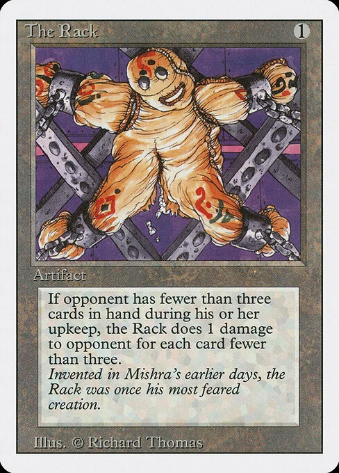 The Rack, carta Magic di tipo Artifact illustrata da Richard Thomas