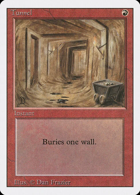 Tunnel, carta Magic di tipo Instant illustrata da Dan Frazier