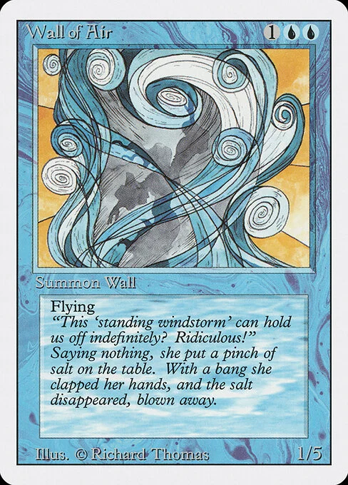 Wall of Air, carta Magic di tipo Creature — Wall illustrata da Richard Thomas