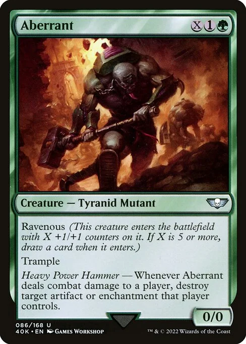 Aberrant, carta Magic di tipo Creature — Tyranid Mutant illustrata da Games Workshop