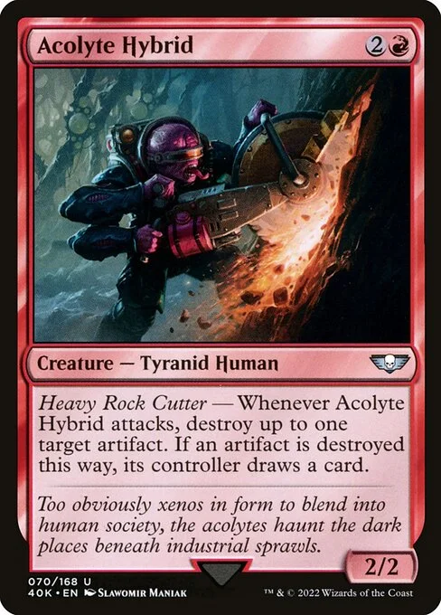 Acolyte Hybrid, carta Magic di tipo Creature — Tyranid Human illustrata da Slawomir Maniak