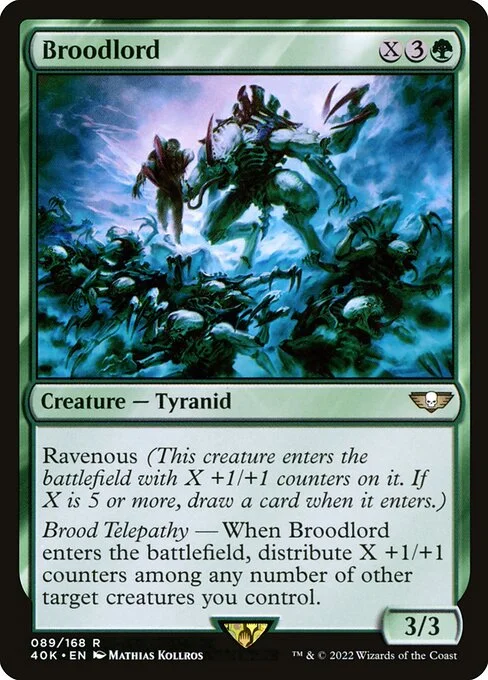 Broodlord, carta Magic di tipo Creature — Tyranid illustrata da Mathias Kollros