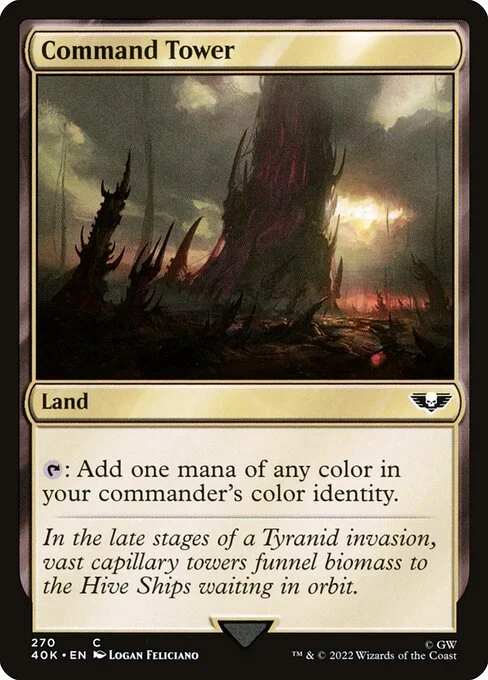 Command Tower, carta Magic di tipo Land illustrata da Logan Feliciano