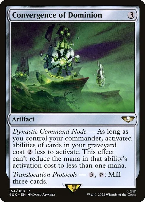 Convergence of Dominion, carta Magic di tipo Artifact illustrata da David Álvarez