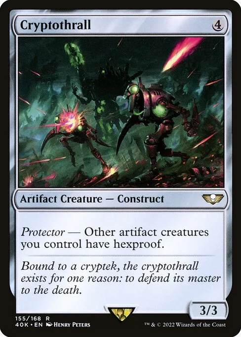 Cryptothrall, carta Magic di tipo Artifact Creature — Construct illustrata da Henry Peters