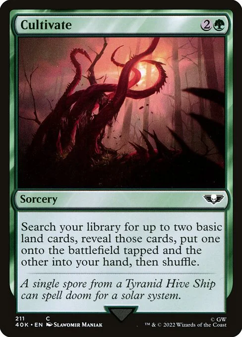 Cultivate, carta Magic di tipo Sorcery illustrata da Slawomir Maniak