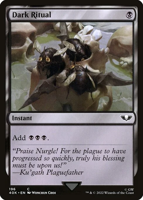 Dark Ritual, carta Magic di tipo Instant illustrata da Wonchun Choi