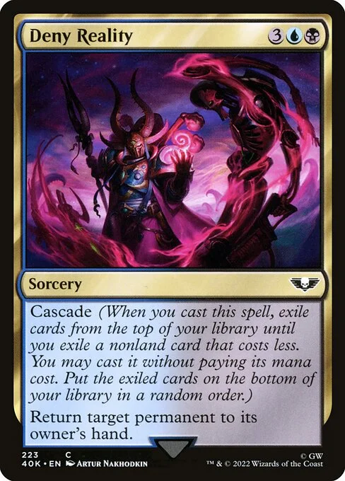 Deny Reality, carta Magic di tipo Sorcery illustrata da Artur Nakhodkin