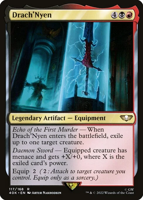 Drach'Nyen, carta Magic di tipo Legendary Artifact — Equipment illustrata da Artur Nakhodkin