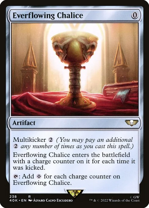Everflowing Chalice, carta Magic di tipo Artifact illustrata da Álvaro Calvo Escudero